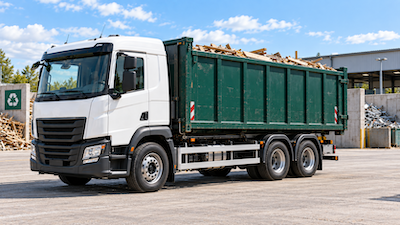 Witte-haakarmwagen-op-recyclingwerf